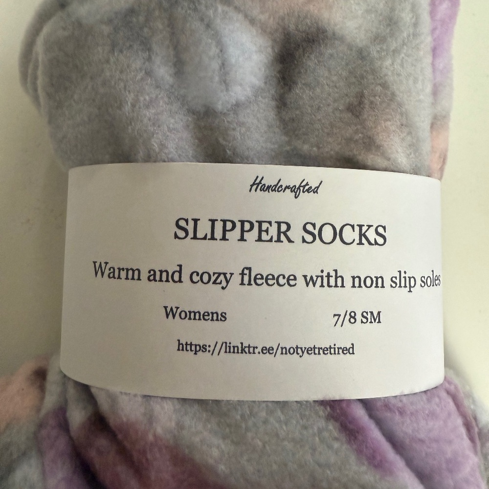 Cozy warm fleece slipper socks